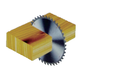 Cross cutting saw blade for solid wood